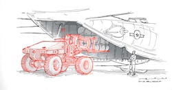 Gestural notions of future complete 10K All-Terrain RISE Forklift vehicle design. Gestural notions of future complete 10K All-Terrain RISE Forklift vehicle design.