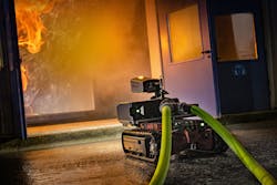 Automation can help improve safety in harsh and dangerous working environments such as fire fighting. (Note: Image for illustrative purposes and not a result of the AOC.)