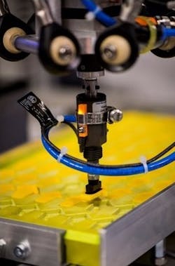 The igus delta robot has helped to improve productivity while reducing manual labor in the production of fire resistant glass. The igus delta robot has helped to improve productivity while reducing manual labor in the production of fire resistant glass.