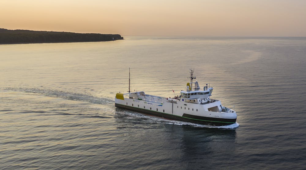 Ellen, an electric-powered ferry, recently achieved a world record for traveling 92 km on a single battery charge.