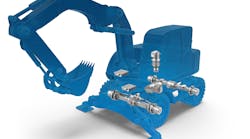 The ZF eTRAC drive system for mobile excavators includes a transmission, electric motor and inverter to enable electrification. The ZF eTRAC drive system for mobile excavators includes a transmission, electric motor and inverter to enable electrification.