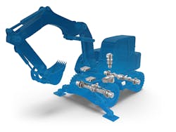 The ZF eTRAC drive system for mobile excavators includes a transmission, electric motor and inverter to enable electrification. The ZF eTRAC drive system for mobile excavators includes a transmission, electric motor and inverter to enable electrification.