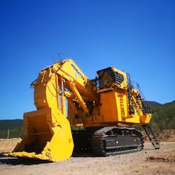 The PC4000-11 is an electrically driven hydraulic excavator Komatsu plans to exhibit during bauma. The PC4000-11 is an electrically driven hydraulic excavator Komatsu plans to exhibit during bauma.
