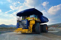 A 2 MW hydrogen-fueled powerplant, designed and built by First Mode, is installed in this Anglo American haul truck at its platinum mine in Mogalakwena, South Africa, creating the world&rsquo;s largest zero-emission vehicle in the world.