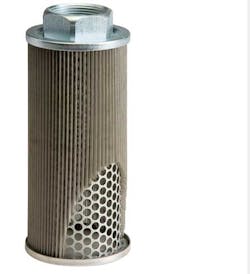 The H7000 series suction strainer from Ohio Fabricators can filter petroleum-based fluids, fire-resistant fluids (phosphate esters and water glycols), lubricating oils, coolants, fuels and water. It handles flow rates of up to 50 gpm. The H7000 series suction strainer from Ohio Fabricators can filter petroleum-based fluids, fire-resistant fluids (phosphate esters and water glycols), lubricating oils, coolants, fuels and water. It handles flow rates of up to 50 gpm.