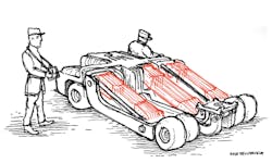 An illustration of the RISE™ Cylinder in a munitions handling unit which would provide increased precision, preventing operators from over or undershooting. An illustration of the RISE™ Cylinder in a munitions handling unit which would provide increased precision, preventing operators from over or undershooting.