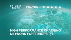 Volvo Group, Daimler Trucks and TRATON GROUP plan to install at least 1,700 charging stations for commercial vehicles across Europe. Volvo Group, Daimler Trucks and TRATON GROUP plan to install at least 1,700 charging stations for commercial vehicles across Europe.