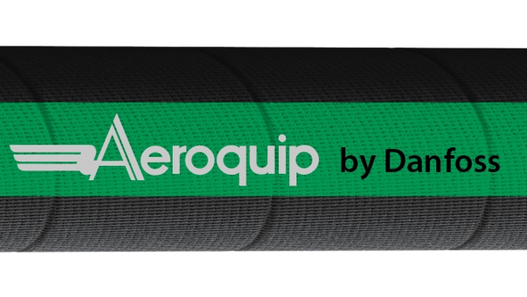 The Aeroquip two-wire braided hose