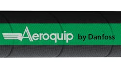 The Aeroquip two-wire braided hose The Aeroquip two-wire braided hose