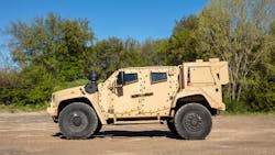 The eJLTV utilizes hybrid-electric drive technology for quieter, more fuel-efficient operation. The eJLTV utilizes hybrid-electric drive technology for quieter, more fuel-efficient operation.