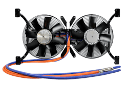 Horton's high-voltage cooling system can be used for heavy-duty on-road vehicles as well as off-road equipment. Horton's high-voltage cooling system can be used for heavy-duty on-road vehicles as well as off-road equipment.