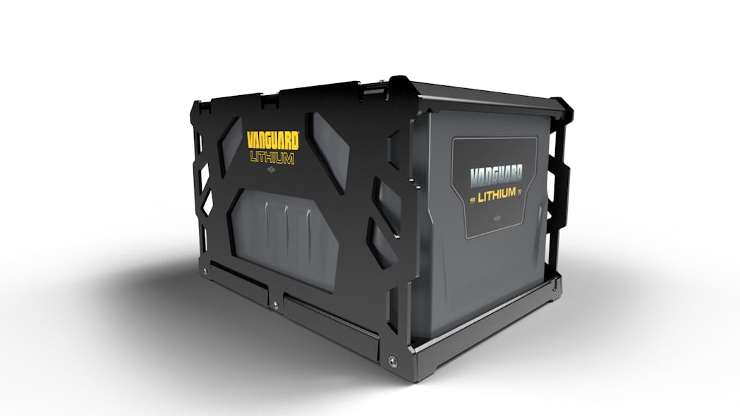 The 10 kWh Vanguard battery pack can be utilized in a range of applications.