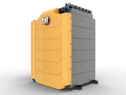 Caterpillar is developing 48V, 300V, and 600V (pictured) batteries that support industrial-power customers during the energy transition to a lower-carbon future.