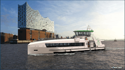 Danfoss Editron is supplying a hybrid-electric propulsion system and drivetrain for use in ferries to carry passengers in Hamburg, Germany. Danfoss Editron is supplying a hybrid-electric propulsion system and drivetrain for use in ferries to carry passengers in Hamburg, Germany.