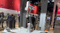 Beckhoff previewed its ATRO robotic arm which has a modular design to allow custom configurations. Beckhoff previewed its ATRO robotic arm which has a modular design to allow custom configurations.