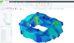 Using Creo Ansys Simulation to see stress results of a brake caliper simulation. Using Creo Ansys Simulation to see stress results of a brake caliper simulation.