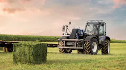 The Electro-Hydraulic Self Levelling Tool Carrier system for telehandlers improves leveling accuracy for attachments.