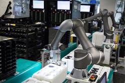 Integration of AI and a smart vision system provide quick and precise movements for the TM AI Cobot.