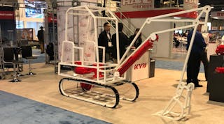 A hydraulics display at IFPE 2020.