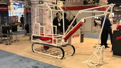 A hydraulics display at IFPE 2020. A hydraulics display at IFPE 2020.