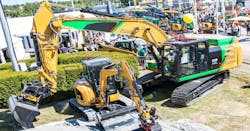Pon Equipment collaborated with Danfoss to create a fully electric excavator capable of up to 7 hours of work on a single battery charge. Pon Equipment collaborated with Danfoss to create a fully electric excavator capable of up to 7 hours of work on a single battery charge.