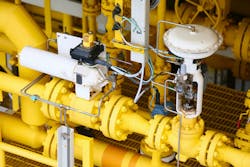 Use of actuators helps to automate valve operation in industrial pipelines to ensure consistent and accurate fluid control.