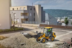 Volvo is expanding its production capacity for electric wheel loaders, like the pictured L25 Electric compact wheel loader