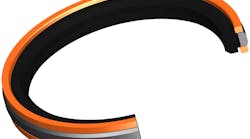 The Hallite 730 double-acting piston seal features a four part assembly. The Hallite 730 double-acting piston seal features a four part assembly.