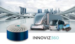 The new Innoviz360 high-performance lidar sensor offers a range of 300 m to enhance visibility for autonomous systems in a range of applications.