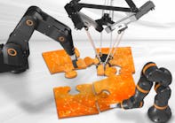 Robot manufacturers, component providers, integrators: the individual puzzle pieces are used to create a Low-Cost Automation solution tailored to the customer that pays for itself in 3 to 12 months.