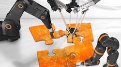 Robot manufacturers, component providers, integrators: the individual puzzle pieces are used to create a Low-Cost Automation solution tailored to the customer that pays for itself in 3 to 12 months.