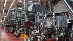 Tractor assembly line Tractor assembly line