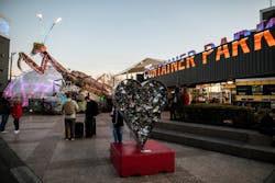 The Downtown Container Park on Fremont Street is an open-air shopping center filled with shops, unique restaurants, and live entertainment.