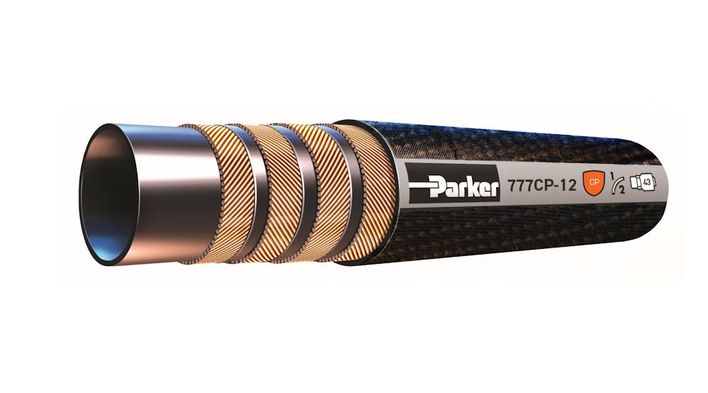 The Critical Protection hose cover protects hydraulic hoses in rugged applications.