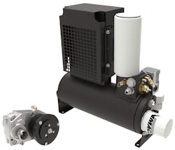 The UNDERHOOD 40 rotary screw air compressor system for vans provide up to 40 CFM, and will be among the products VMAC displays at Work Truck Week 2023.