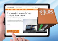 Free motion sample programs enable the commissioning of drylin E motor control systems from igus in just a few minutes. Free motion sample programs enable the commissioning of drylin E motor control systems from igus in just a few minutes.