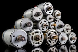 Small electric motors. Small electric motors.