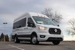 The electric ZEV3 cargo van is among the vehicles available for ride and drives at The Work Truck Show. The electric ZEV3 cargo van is among the vehicles available for ride and drives at The Work Truck Show.