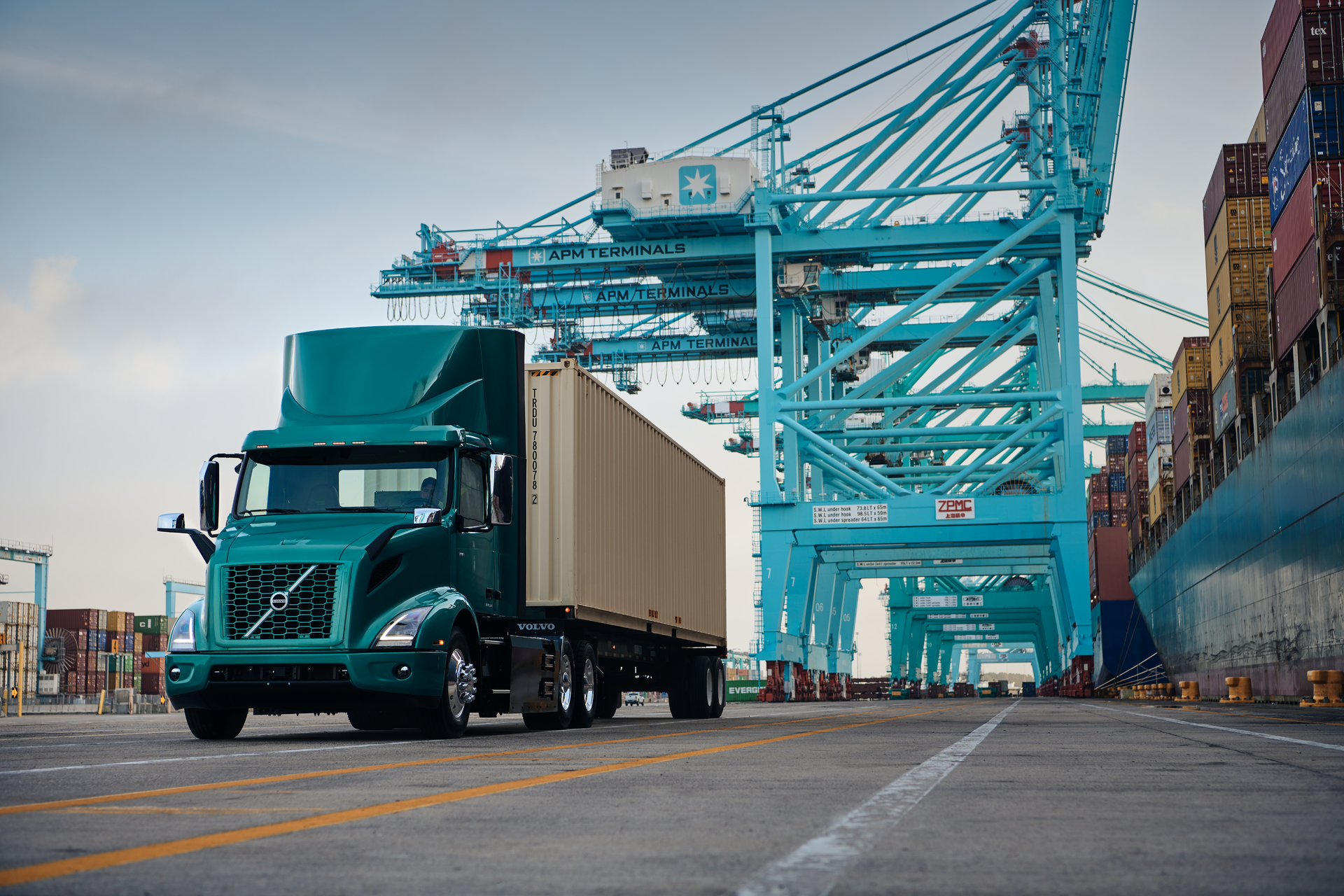 Volvo continues to see increased demand for its heavy electric trucks like the pictured VNR Electric.