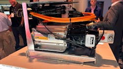 Parker Hannifin's ePTO enables hydraulic work functions to be powered by a machine's battery instead of the engine, allowing for a reduction in emissions and fuel consumption. Parker Hannifin's ePTO enables hydraulic work functions to be powered by a machine's battery instead of the engine, allowing for a reduction in emissions and fuel consumption.