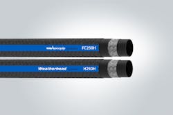 The FC250H and H250H hoses feature a braided cover and chlorinated polyethylene inner tube which ensures suitability for high-temperature fluids such as oil and multi-type fuel. The FC250H and H250H hoses feature a braided cover and chlorinated polyethylene inner tube which ensures suitability for high-temperature fluids such as oil and multi-type fuel.