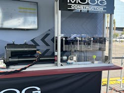Moog has developed an electric actuator for use in construction equipment, such as the full-electric Bobcat T7X, which provides high levels of efficiency and controllability. The company demonstrated the latter as part of its exhibit at CONEXPO 2023.