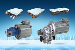 Bosch Rexroth&apos;s eLION portfolio includes hydraulic and electric components to aid OEMs with their development of electric-powered machines.