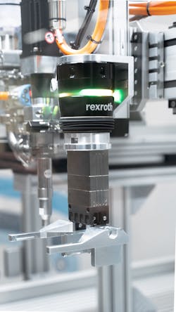 Bosch's Smart Flex Effector combines the precision of a robot with the sensitivity of a hand to aid handling or joining of parts. Bosch's Smart Flex Effector combines the precision of a robot with the sensitivity of a hand to aid handling or joining of parts.