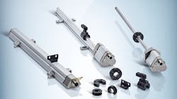 The new DAX linear encoder is used for millimeter-precise detection of the piston position in hydraulic cylinders as well as for monitoring linear movements in machines.