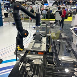 Bosch Rexroth&apos;s Flexible Transport System combines linear motors and a 7-axis Kassow robot to provide more productive movement of products through manufacturing operations.