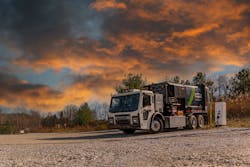 The Mack LR Electric refuse model was recently sold to a school in California to help train future truck technicians. The Mack LR Electric refuse model was recently sold to a school in California to help train future truck technicians.