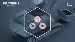 Use of a Digital Displacement pump and digital control enables the Dextreme System to improve the efficiency of excavators. Use of a Digital Displacement pump and digital control enables the Dextreme System to improve the efficiency of excavators.