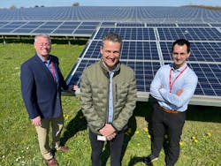 Danfoss has signed a deal for the supply of solar energy to power all of its manufacturing and other locations in North America starting in 2025. Pictured from left to right: Rodney Mumm, head of Danfoss Global Services in North America; Soren Revsbech Dam, Head of ESG, Global Services Real Estate; and Leart Berisa, Category Manager, Global Services. Danfoss has signed a deal for the supply of solar energy to power all of its manufacturing and other locations in North America starting in 2025. Pictured from left to right: Rodney Mumm, head of Danfoss Global Services in North America; Soren Revsbech Dam, Head of ESG, Global Services Real Estate; and Leart Berisa, Category Manager, Global Services.