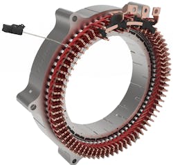 BorgWarner's HVH eMotor features a shorter design due to the use of an optimized conductor-winding structure. BorgWarner's HVH eMotor features a shorter design due to the use of an optimized conductor-winding structure.